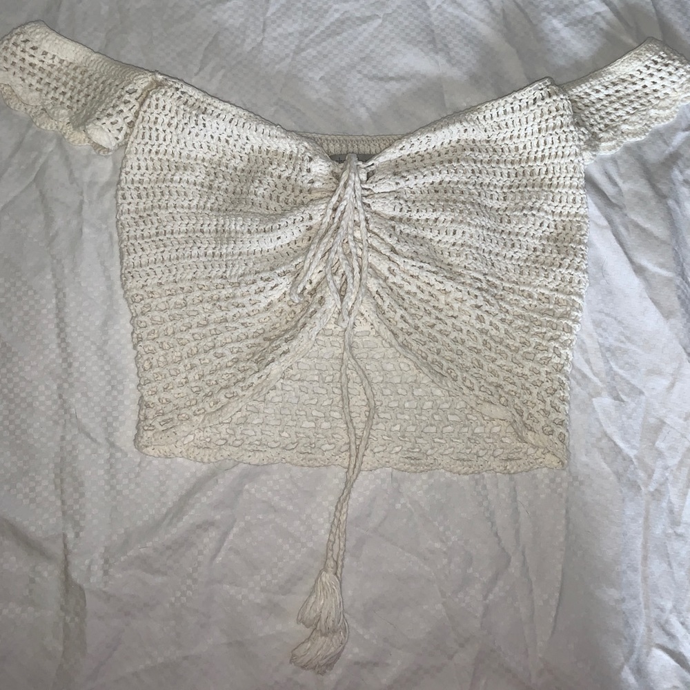Knitted crop top